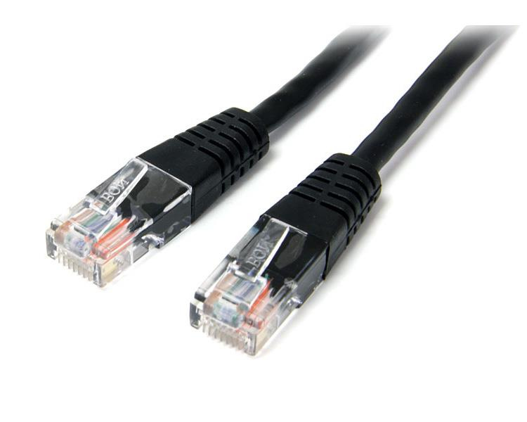 StarTech Cat5e RJ45 UPT Patch Cable - Patch Cable - RJ-45 (M) - RJ-45 (M) - 15.0m - UTP - CAT 5e - Pressed - Black (M45PAT15MBK) - M45PAT15MBK
