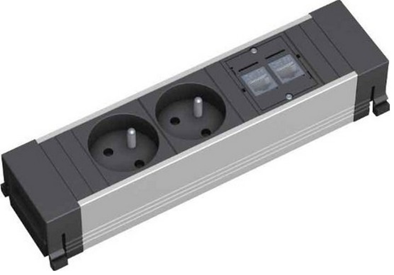 Bachmann 317.103 - 2 prises AC - Type E - 230 V - 16000 mA