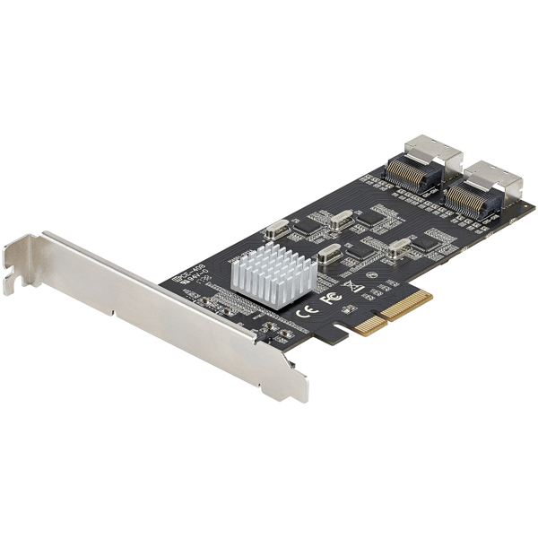 StarTech SATA PCIe Controller 8 Port - 6 Gbit/s PCI Express SATA adapter - SATA PCIe interface card - PCI-e x4 Gen 2 to SATA III - SATA HDD/SSD (8P6G PCIE SATA CARD) - 8P6G-PCIE-SATA-CARD