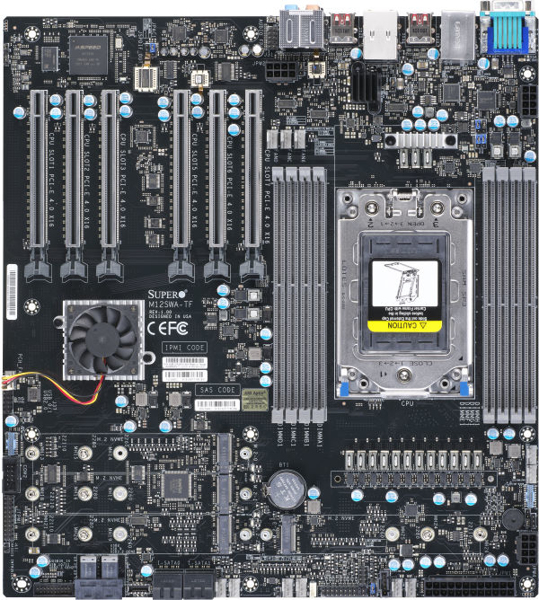 Server MB Super Micro MBD-M12SWA-TF-O SP3/eATX/1x1Gb retail - MBD-M12SWA-TF-O