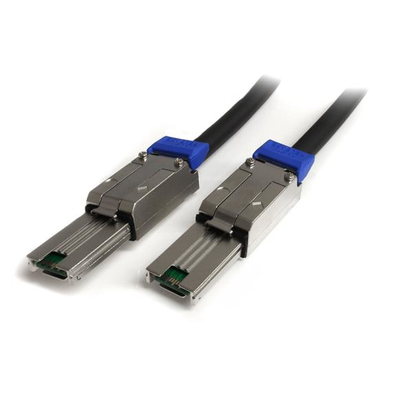 StarTech 2m External Mini SAS Cable - Serial Attached SCSI SFF-8088 to SFF-8088 - 2 m - SFF-8088 - SFF-8088 - Male/Male - Black - 232 g - ISAS88882