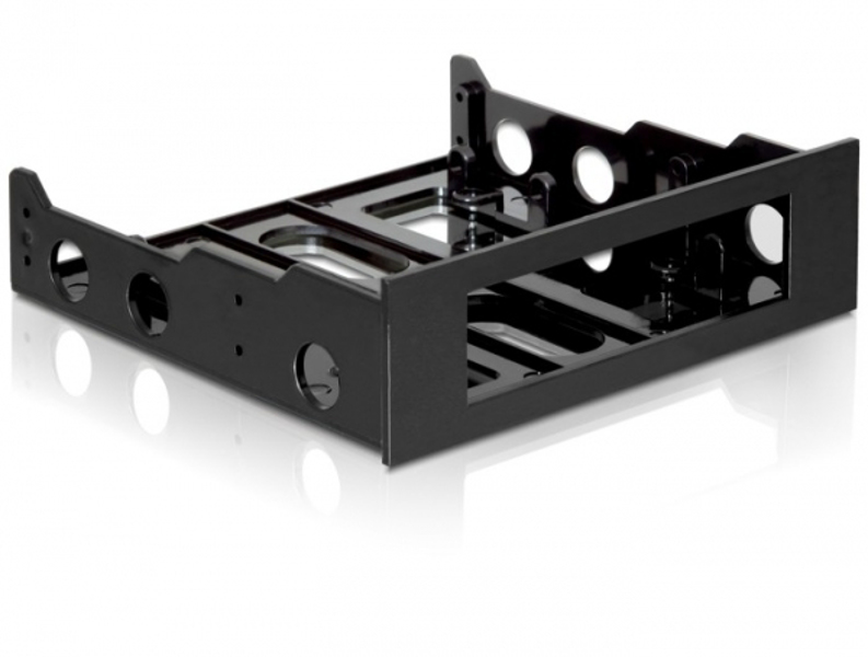 Delock installation frame - drive bay adapter - 5.25" to 3.5" - 18136
