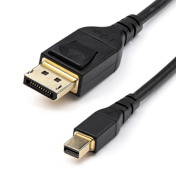 Câble Mini DisplayPort vers DisplayPort 1.4 certifié VESA de 2 m