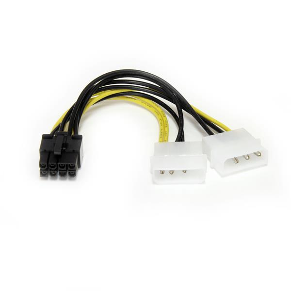 StarTech 15 cm LP4 to 8-pin PCI Express graphics card power cable - LP4PCIEX8ADP