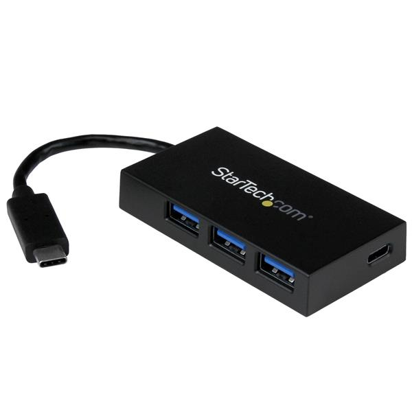 StarTech 4-port USB 3.1 Gen 1 hub - USB-C to 1x USB-C and 3x USB-A - Hub - 4 x SuperSpeed USB3.0 - Desktop - for Apple MacBook (HB30C3A1CFB) - HB30C3A1CFB