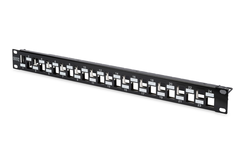Panneau de brassage modulaire DIGITUS 24 ports 1U noir