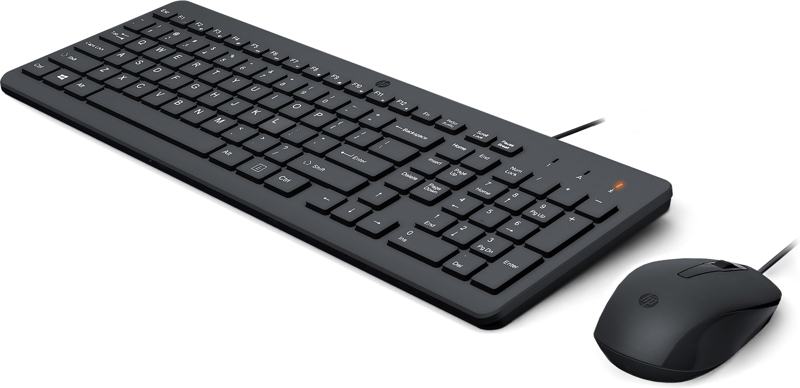Ensemble clavier et souris HP 150 USB noir allemand