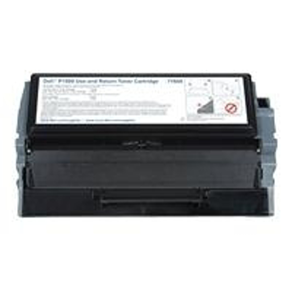 7Y608 - Dell 7Y608 Use and Return Standard Capacity (Yield 3,000 Pages) Black Toner Cartridge 593-10007 for Dell P1500 Laser Printer - 593-10007