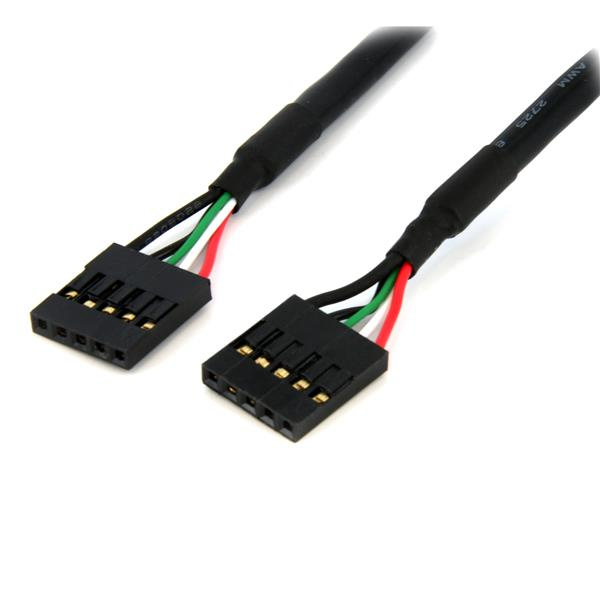StarTech 24in Internal 5 pin USB IDC Motherboard Header Cable F/F - 0.609 m - IDC - IDC - Female/Female - Straight - Straight - USBINT5PIN24