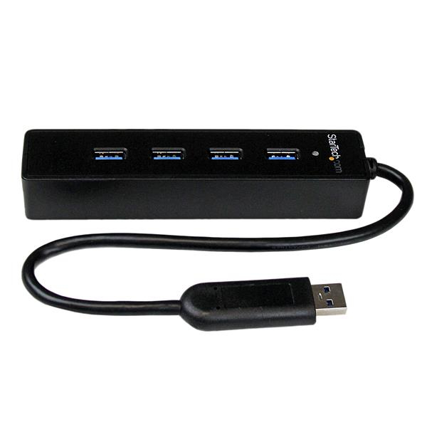 4-Port USB 3.0 Hub Built-in Cable ST4300PBU3 - ST4300PBU3