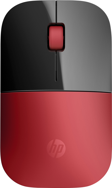 Souris sans fil HP Z3700 LED bleue 2,4 GHz rouge (V0L82AA#ABB)