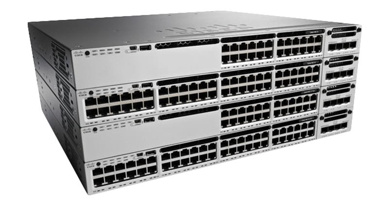 WS-C3850-48T-E Catalyst 3850, 48GE, IPServ, 350W PS, 1RU