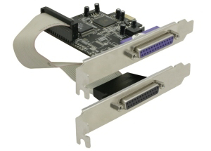 Carte PCIe Delock 2 x parallèle - adaptateur parallèle