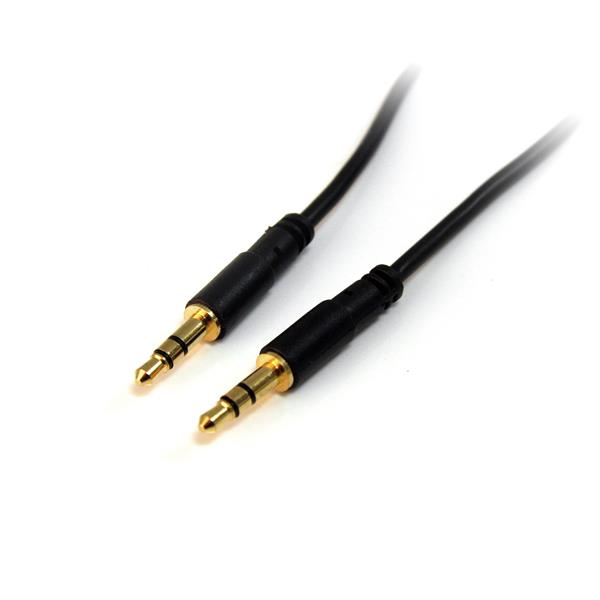 10 ft Slim 3.5mm Stereo Audio Cable M/M - MU10MMS