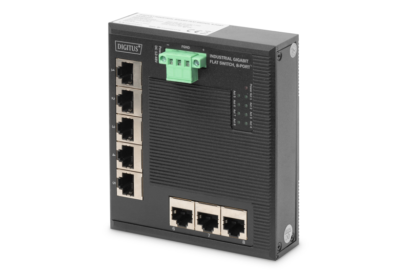 Commutateur DIN Gigabit 8 ports DIGITUS