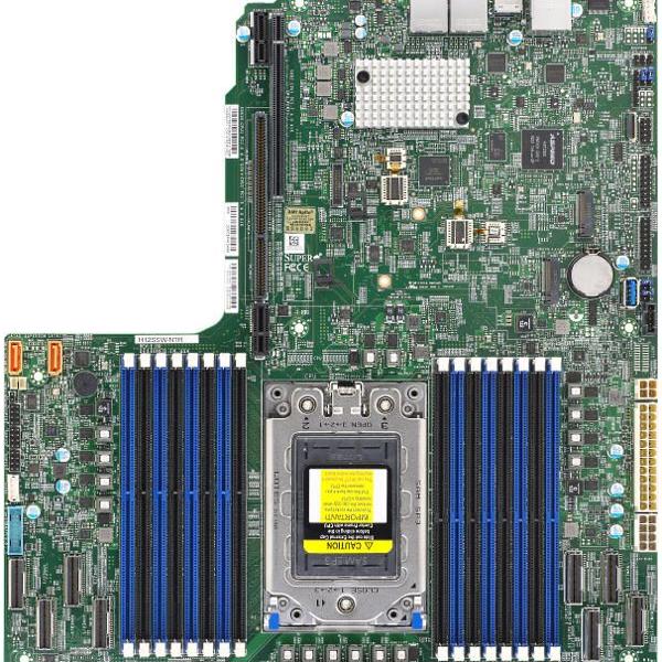 SuperMicro Motherboard H12SSW-NTR - Proprietary - Socket SP3 - SoC - BULK - MBD-H12SSW-NTR-B