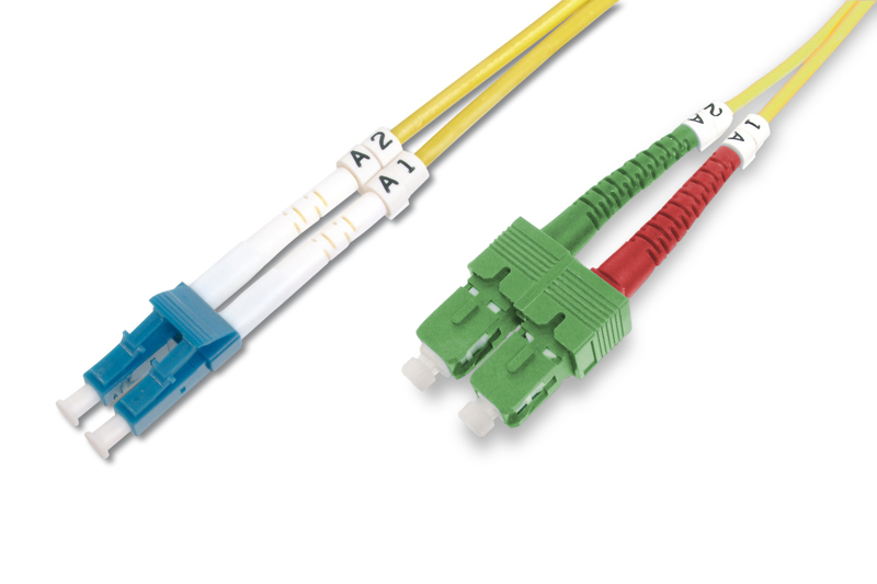 Câble fibre optique DIGITUS DK-292SCA3LC-02 SC APC vers LC PC