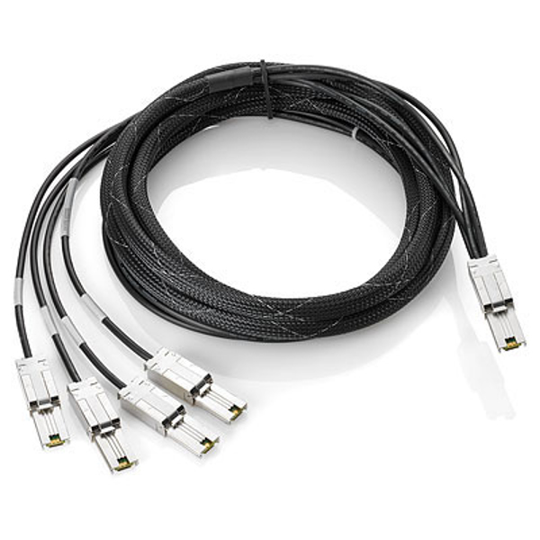 Câble HPE Mini-SAS externe vers Mini-SAS 4x1 4 m, noir