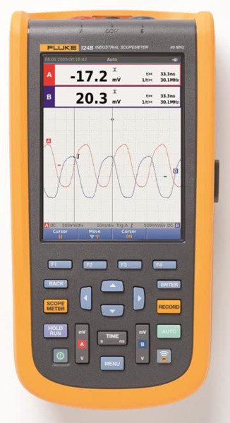 Industrial ScopeMeter FLUKE-124B/EU/S 20MHZ + SCC set - 4755975