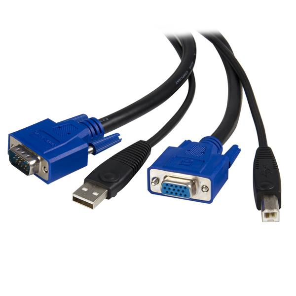 StarTech SVUSB2N1_6 2-in-1 KVM USB VGA Cable 6ft - SVUSB2N1_6