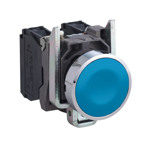 APC XB4BA61 - Interrupteur à bouton-poussoir - Filaire - Bleu - Zamak - IP66 - IP67 - BV CSA DNV GL LROS (Lloyds Register of Shipping) RINA UL
