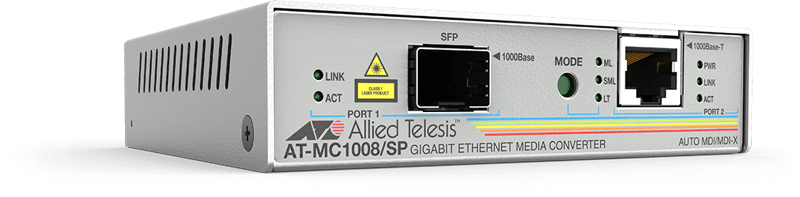 Allied Telesis AT MC1008/SP - Fiber media converter - AT-MC1008/SP