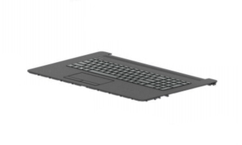 Clavier HP L91024-041 avec boîtier supérieur DE noir rétroéclairé