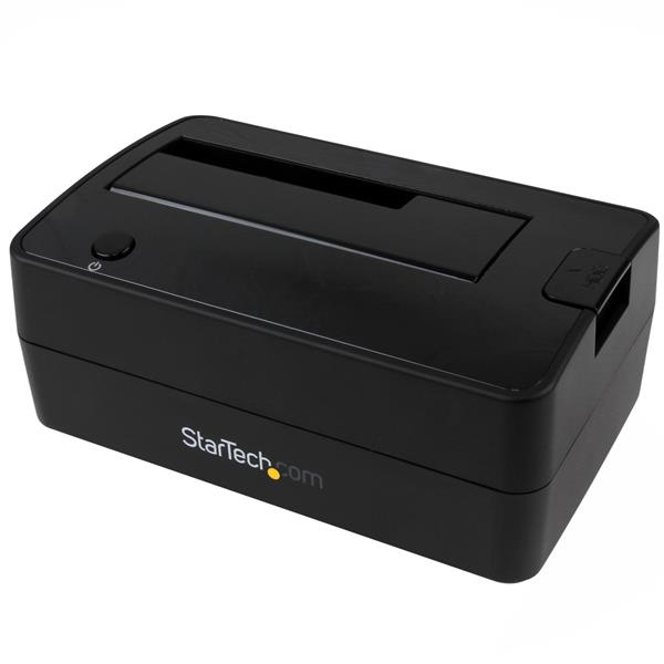StarTech USB 3.1 Gen 2 (10Gbps) 1-Bay Dock for 2.5"/3.5" SATA SSD/HDD - Storage controller with data display, power display - 6.4 cm, 8.9 cm (2.5", 3.5") - USB 3.1 (Gen 2) - Black (SDOCKU313) - SDOCKU313