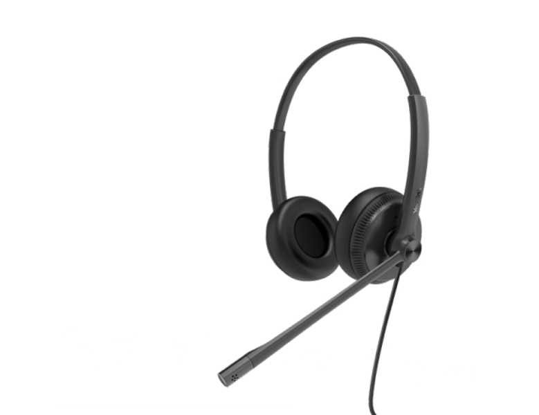 Casque double SIP QD/RJ9 Yealink YHS34 avec réduction de bruit