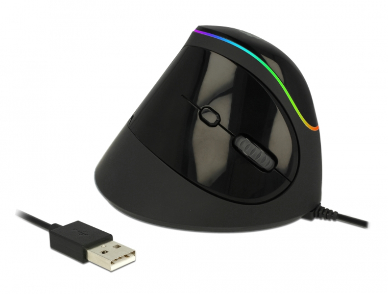 MUS Ergonomisk vertikal optisk 5-knapps RGB Touch - 12597