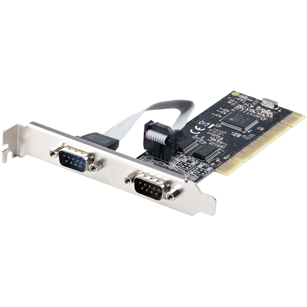 2 Port PCI RS232 Serial Adapter Card - Serial interface card - PCI to Dual DP... - PCI2S5502