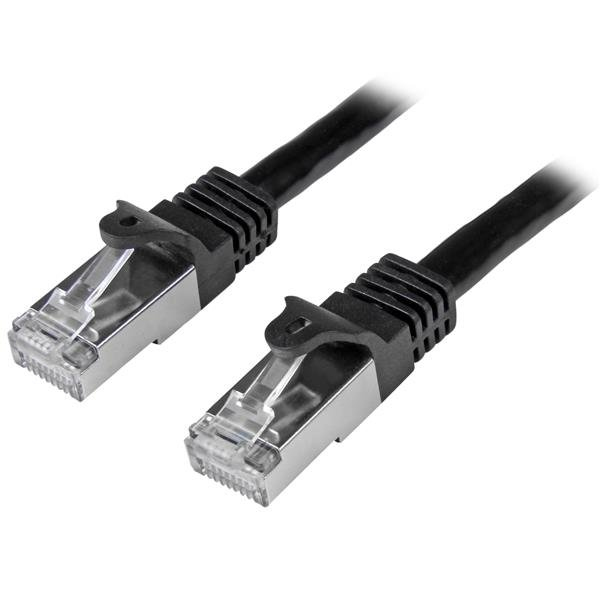 Câble de raccordement SFTP blindé Cat6 noir de 5 m