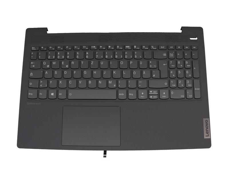 5CB0X56152 Tastatur inkl. Topcase DE (deutsch) Svart/grau mit Backlight
