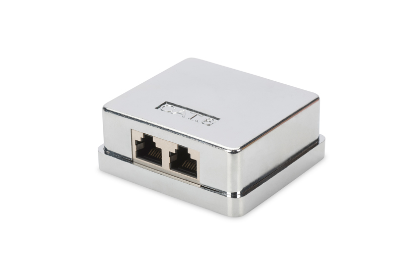 Boîtier de surface DIGITUS CAT6 2 ports