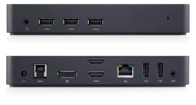 USB 3.0 Ultra HD Triple Video Dock D3100 includes power cable. For UK,EU,US.