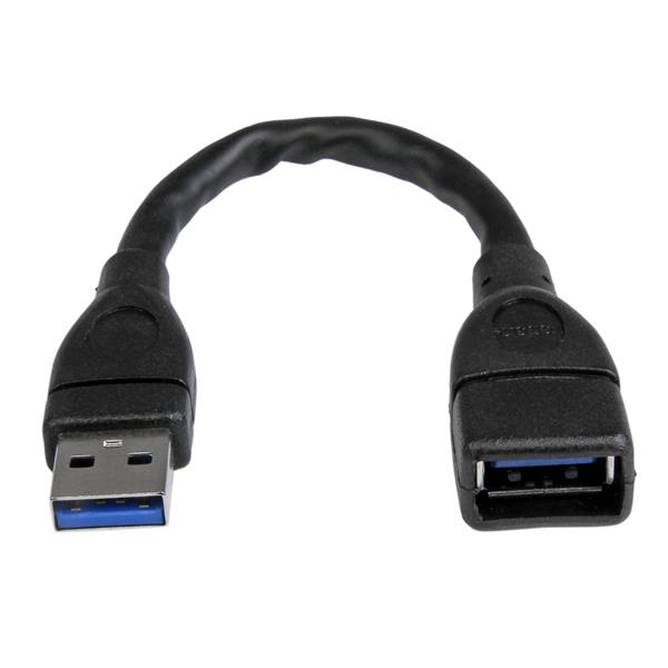 StarTech USB3EXT6INBK Câble adaptateur d'extension USB3.0 15,2 cm