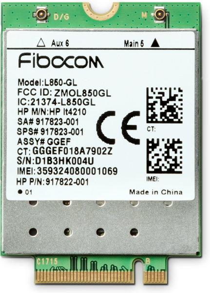 HP XMM 7360 Wireless Mobile Modem 4G LTE M.2 Card - 3FB01AA#AC3