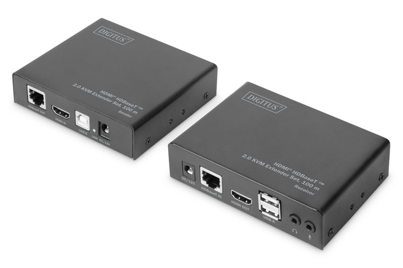 DIGITUS DS-55505 Ensemble KVM HDMI HDBaseT 100 m