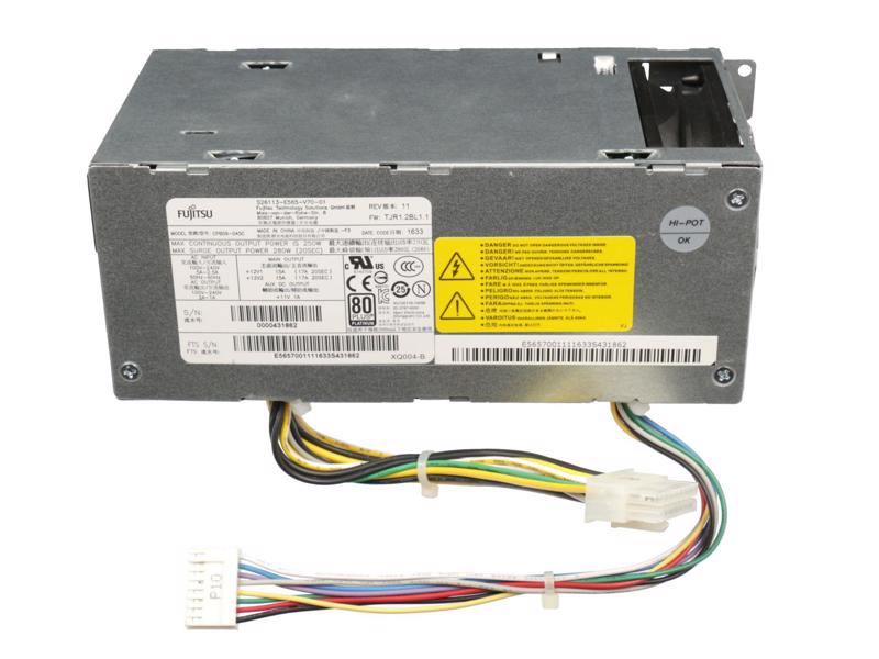 Fujitsu 250W 92+ 0-Watt Spare Part Power Supply - 34031967