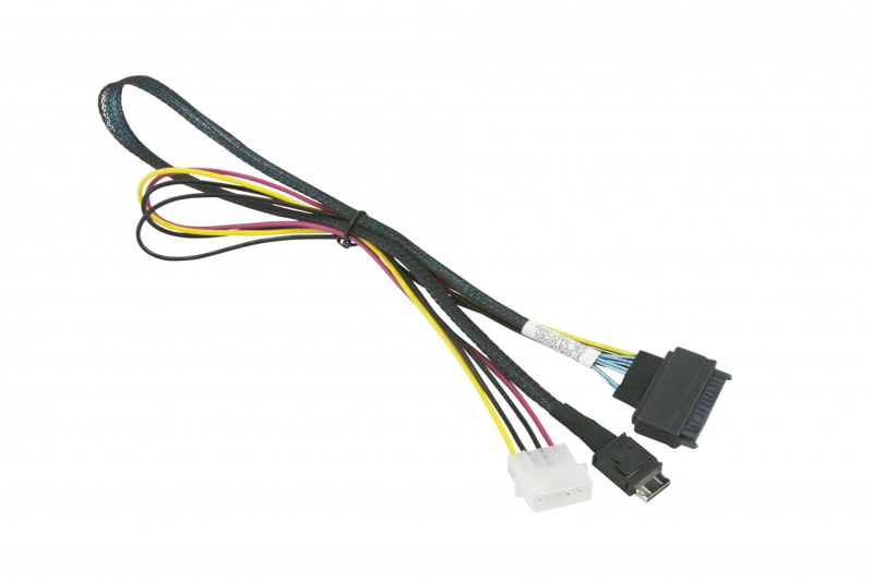 Supermicro CBL-SAST-0956 - 0.55 m - SFF-8611 - SFF-8639 - Male - Black - Red - Yellow