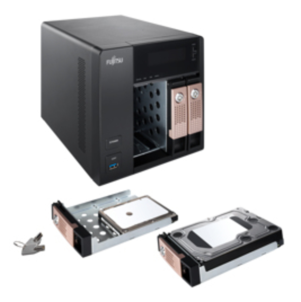 Fujitsu CELVIN NAS Q805 - NAS - Tower - Intel® Celeron® - J1900 - 24 TB - Black