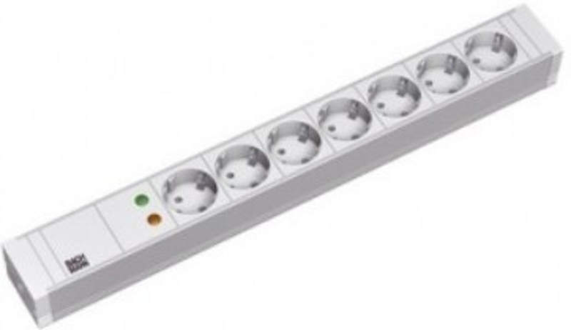 Bachmann 7x Schuko - 2m - 2m - 7 prises AC