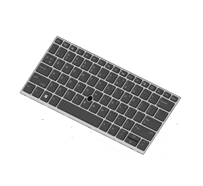Clavier rétroéclairé HP L15500-031 (anglais britannique) pour EliteBook 830 G5