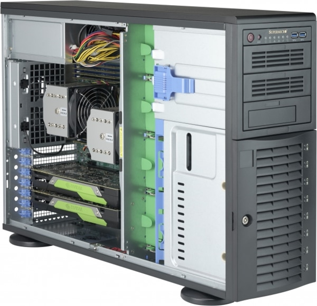SuperMicro SC743 AC-1K26B-SQ - Tower - 4U - Extended ATX - CSE-743AC-1K26B-SQ