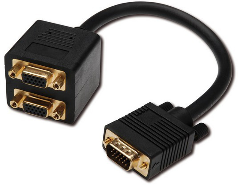 DIGITUS VGA HD15 Y Splitter Cable 0.2m - AK-310400-002-S