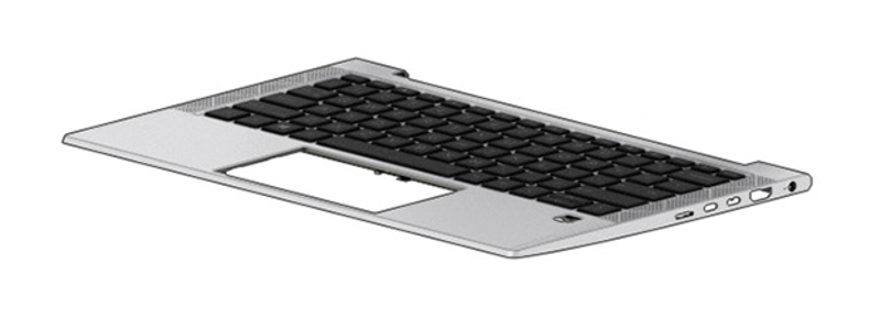 HP SPS-TOP COVER W/KB BL SWISS