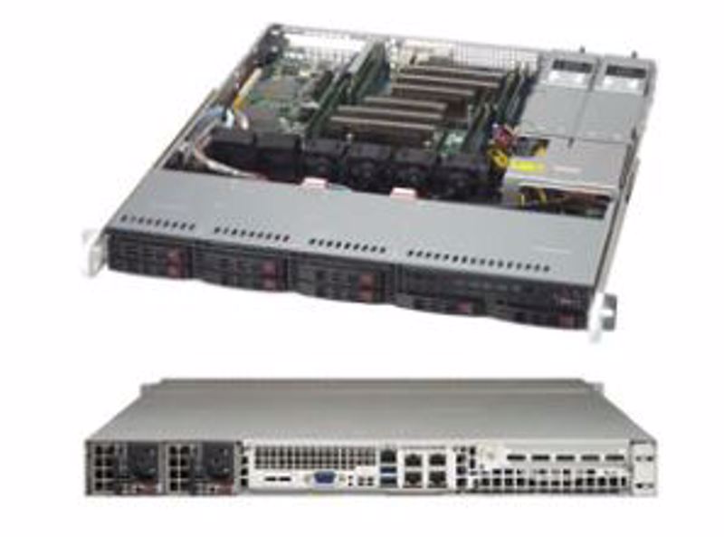 Supermicro Serveur Geh 1U/1x800W/8x2.5" 113MFAC2-R804CB - Boîtier - ATX