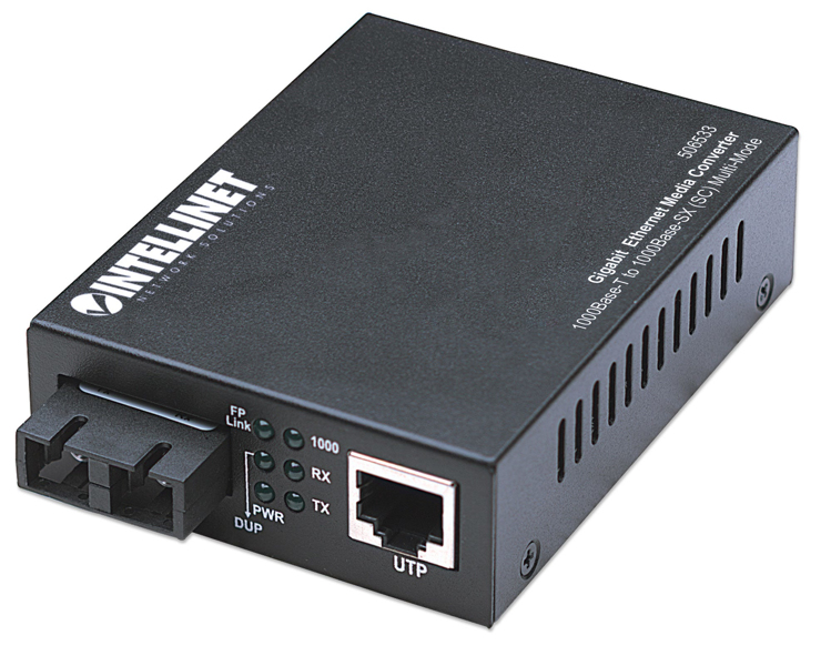 Media Conversion Fiber Optics - 1 Gbps SC Multi-Mode (506533) - 506533