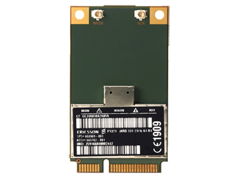Carte réseau HP HSPA+ Mini PCIe 21 Mbit/s