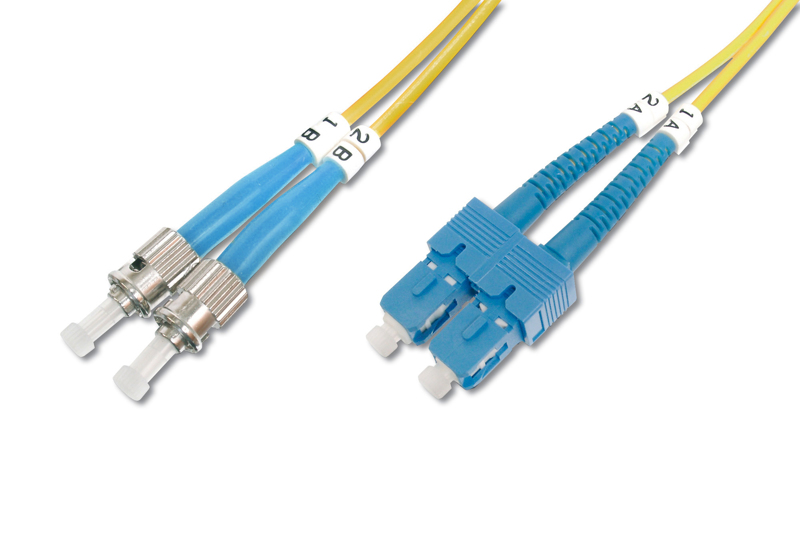 DIGITUS LWL Patchkabel, Duplex, ST zu SC SM OS2 09/125 µ, 3 m ( DK-2912-03 )